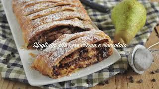 Sfogliata alle pere crema e cioccolato