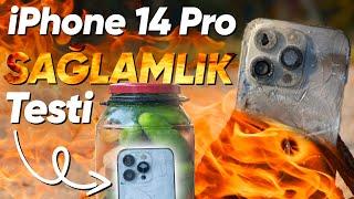 iPhone 14 Pro'yu Önce Ateşe Attık Sonra da Turşusunu Kurduk! Sağlamlık Testi!