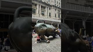 Wall Street Bull in New York City USA  #foryou #shortvideo #shorts
