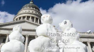 Utah State Capitol (Winter) | Salt Lake City, Utah | VR Walk with Relaxing Music