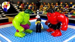 Hulk vs Red Hulk  lego Superhero  Lego Stop Motion Animation