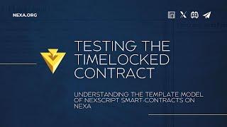 Testing the Timelocked Contract on NexScript Playground