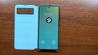 Samsung Galaxy A51 Android 12 Cellular Incoming Call in S-View Wallet Cover (One UI 4.1)