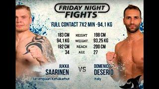 FF33 Jukka Saarinen vs Domenico Deserio