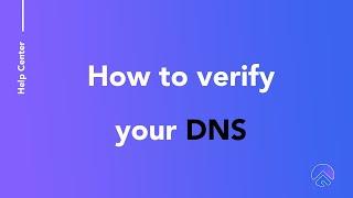 How to verify your DNS in Flozy