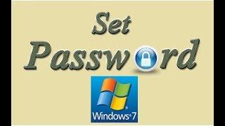 How To Set Password on Windows 7