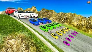 Large, Medium, Small, PIXAR CARS vs DOWN OF DEATH #2 BeamNG Drive