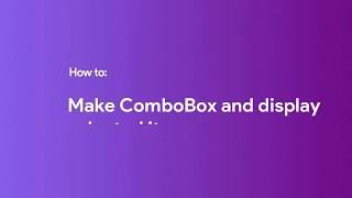 C#: How to add items to ComboBox/Drop down menu and display the selected item