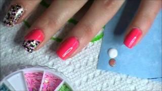 Shellac Flower Animal Print Manicure.wmv