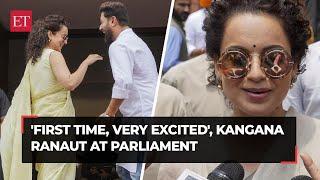 'First time, very excited', BJP MP-actor Kangana Ranaut on Lok Sabha Speaker election