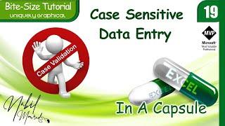 Sorry ...It is Case Sensitive - Custom Data Validation In Excel