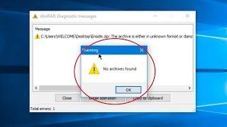 How To Fix 'No Archives Found' Error  | easy solution