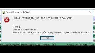 FIX SP FLASH TOOL ERROR (( Verified boot is enabled )) ALL MTK حل مشكلة خطأ