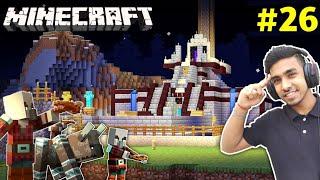 CAN I DEFEND MY CASTLE FROM A PILLAGERS RAID | MINECRAFT GAMEPLAY #26