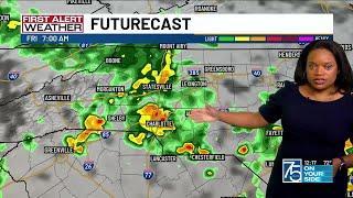 Rounds of rain coming to Charlotte Metro as Francine, warm front move north