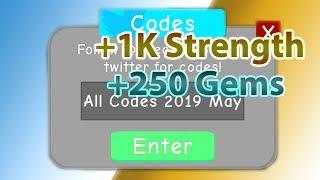 All Codes for Weight Lifting Simulator 3 | 2019 May