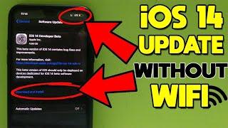 iPhone software update 14.4 - 14.5 and 14.5.1 without WiFi, using mobile data 2021 new