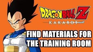 Find materials for the training room A Frustrated Vegeta Dragon Ball Z Kakarot