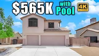 Las Vegas Home for Sale [4k] No HOA or FEES | Pool w/ Waterslide, Rock Wall Waterfall | RV Parking