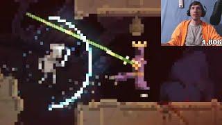 Holy Lance Run / Fungal Pain Mod - DunkOrSlam Plays - Noita