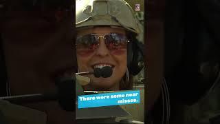 News 6's Samara Cokinos drives a tank