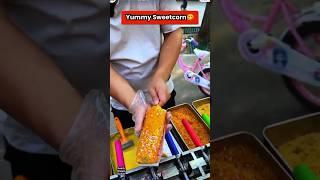 Yummy sweet corn selling on the street#sweetcorn #yummy #food