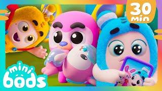 Save My Stuffed Animal! | Minibods | Moonbug No Dialogue Comedy Cartoons for Kids