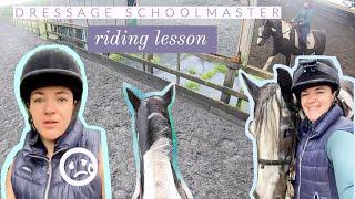 Honest Update + Lesson on a Dressage Schoolmaster | Riding With Rhi - UK Equestrian YouTuber