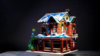 LEGO Awesome Christmas Cottage Include Atomizer and lights 3600PCs