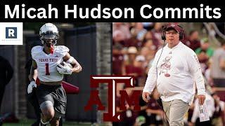 Micah Hudson Commits To Texas A&M | Texas A&M Transfer Portal News