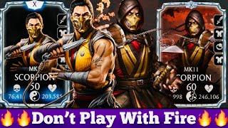 MK1 Scorpion & MK11 Scorpion FW Friendship & Brutality Gameplay Review MK Mobile