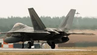 F22 Raptors Leaving The nest, Raptors Visit RAF Lakenheath