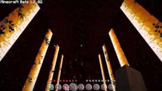 Minecraft - Fire temple v2 with a working portal and some traps.