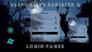 Building Responsive Register and Login Pages with React.js and Tailwind CSS