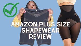 Trying Amazon Plus Size Shapewear For Tummy Control | Honest Review