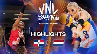 Dominican Republic  vs. Netherlands  - Highlights | Week 1 | Women's VNL 2025