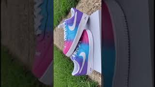 Custom Supreme Air Force 1s #shorts #dripeffect #gradient #customaf1 #customairforce1 #custom