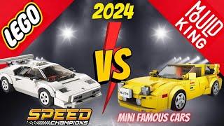 Lego Vs Mould King, Speed Champions Vs Mini Famous Cars