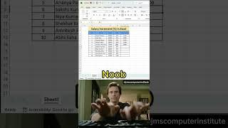 Excel Salary Increment Trick #excel #exceltutorial #exceltips #exceltricks #spreadsheet