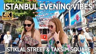 Istanbul Turkey 2025 Istiklal Street Vibes | Locals & Tourists | Cafes, Shops, Real Life in 4K