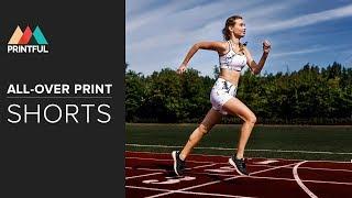 Custom all-over print shorts: Printful Showcase