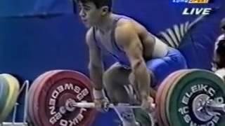 Frank Rothwell's Olympic Weightlifting History Halil Mutlu 1994 WR C+ Jerk.wmv