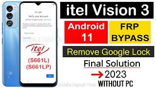 itel Vision 3 Frp Bypass Android 11 | Itel (S661L) Google Account Unlock |  itel S661LP Frp Bypass