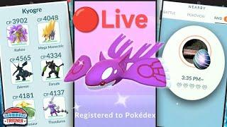 LIVE RAID KYOGRE WILD POKEMON SHINY HUNTING