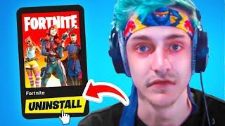 I made Ninja UNINSTALL Fortnite...