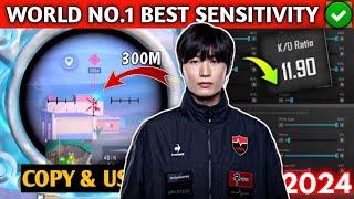 WORLD NO.1 BEST SENSITIVITY  NSR XYZ 3.4 SENSITIVITY 2024 | BGMI | PUBG MOBILE |