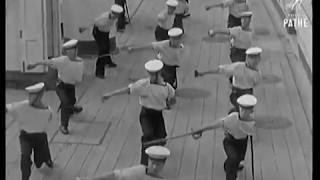 1930 British Naval Cutlass Drill Performed By Naval Cadets - England