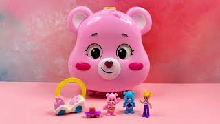 ASMR Polly Pocket & Care Bears Playset  Miniature Dolls | Oddly Satisfying Unboxing | No Talking