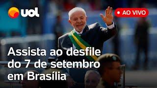 7 de Setembro ao vivo: Lula, Moraes e outras autoridades participam do desfile; Janja viajou