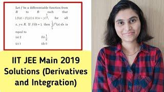 IIT JEE MAIN 2019 Solutions | Derivatives and Integration